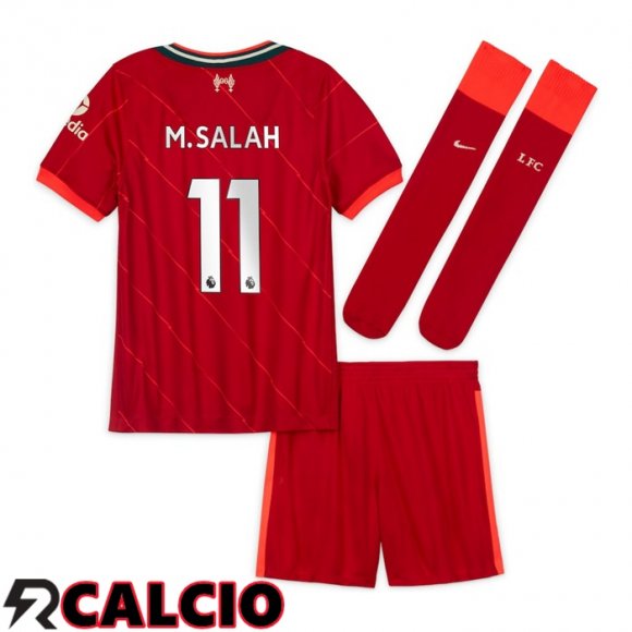 Prima Maglia FC Liverpool (M.SALAH 11) Bambino Rosso 2021/2022