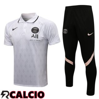 Maglia Polo Paris PSG + Pantaloni Bianco 2021/2022