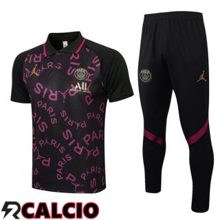 Maglia Polo Paris PSG + Pantaloni Nero Viola 2021/2022