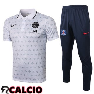 Maglia Polo Paris PSG + Pantaloni Bianco 2021/2022