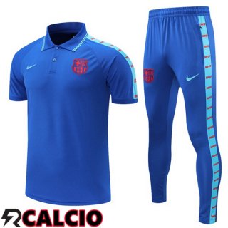 Maglia Polo FC Barcellona + Pantaloni Blu 2021/2022