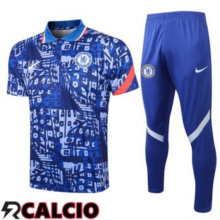 Maglia Polo FC Chelsea + Pantaloni Blu 2021/2022