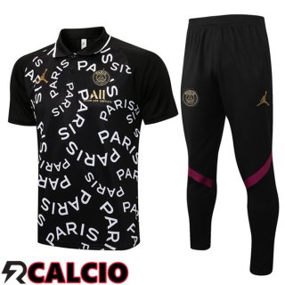 Maglia Polo JORDAN Paris PSG + Pantaloni Nero 2021/2022