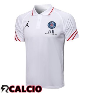Maglia Polo JORDAN Paris PSG Bianco 2021/2022