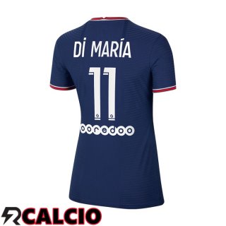 Prima Maglia Paris PSG（Di Maria 11）Donna Blu 2021/2022