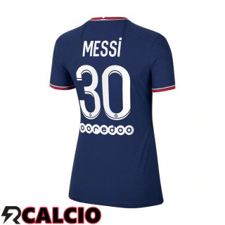 Prima Maglia Paris PSG（Messi 30）Donna Blu 2021/2022