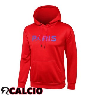 Felpa Allenamento Con Cappuccio Paris PSG Jordan Rosso 2021/2022