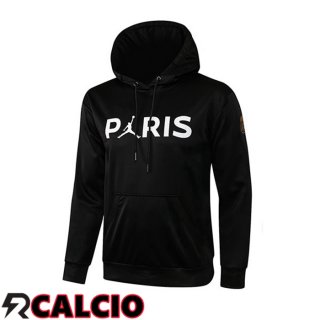 Felpa Allenamento Con Cappuccio Paris PSG Jordan Nero 2021/2022