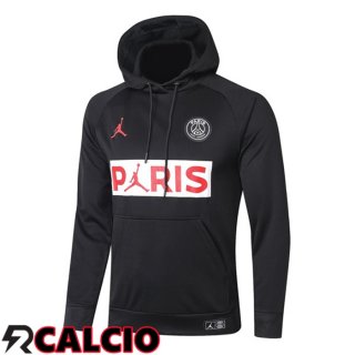 Felpa Allenamento Con Cappuccio Paris PSG Jordan Nero 2021/2022