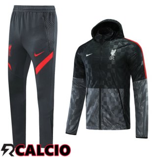 Giacca A Vento Tuta Calcio FC Liverpool Nero 2021/2022
