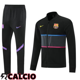 Insieme Tuta Calcio - Giacca FC Barcellona Nero 2021/2022