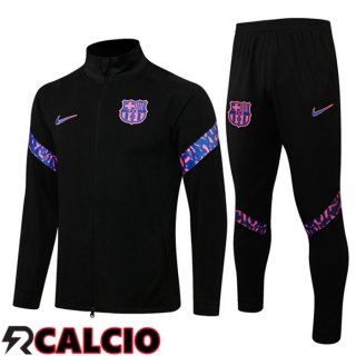 Insieme Tuta Calcio - Giacca FC Barcellona Nero 2021/2022
