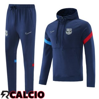 Giacca Con Cappuccio Tuta Calcio FC Barcellona Blu 2021/2022
