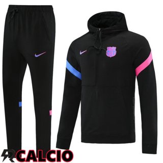 Giacca Con Cappuccio Tuta Calcio FC Barcellona Nero 2021/2022