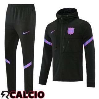 Giacca Con Cappuccio Tuta Calcio FC Barcellona Nero 2021/2022