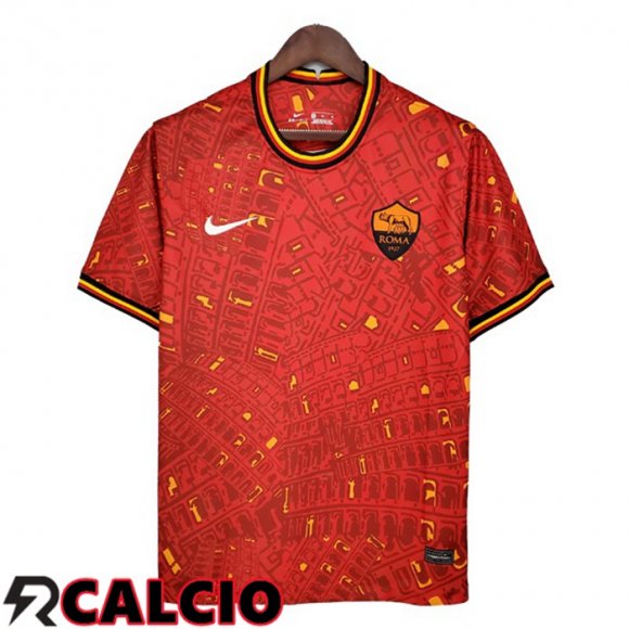 T Shirt Allenamento AS Roma Rosso 2021/2022