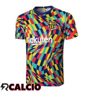 T Shirt Allenamento FC Barcellona Giallo Blu 2021/2022