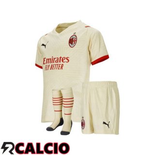 Seconda Maglia AC Milan Bambino Beige 2021/2022