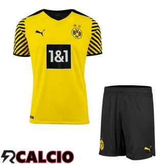 Prima Maglia Dortmund BVB Bambino Giallo 2021 2022