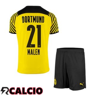 Prima Maglia Dortmund BVB (Malen 21) Bambino Giallo 2021 2022