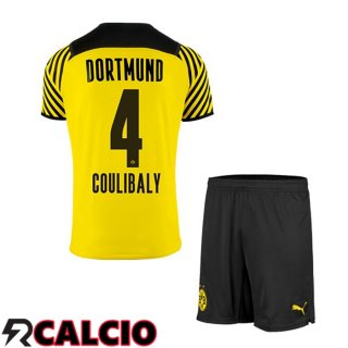 Prima Maglia Dortmund BVB (Coulibaly 4) Bambino Giallo 2021 2022