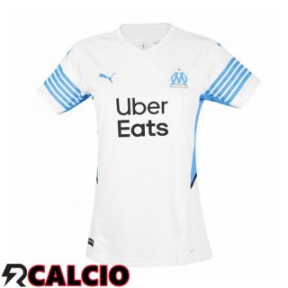 Prima Maglia Marsiglia OM Donna Bianco/Blu 2021/2022