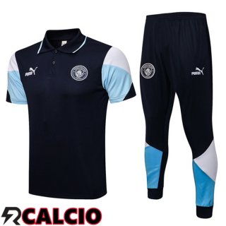 Maglia Polo Manchester City + Pantaloni Blu Royal 2021/2022