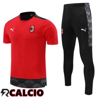 Maglia Polo AC Milan + Pantaloni Rosso Nero 2021/2022