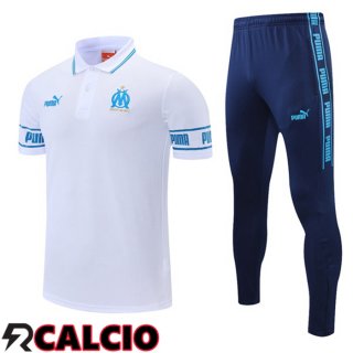 Maglia Polo Marsiglia + Pantaloni Bianco 2021/2022