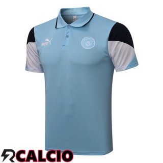 Maglia Polo Manchester City Blu 2021/2022