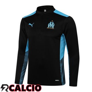 Felpa Allenamento Marsiglia Nero Blu 2021/2022