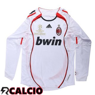 Seconda Maglia AC Milan Retro Manica Lunga Bianco 2006-2007