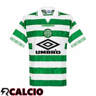 Prima Maglia Celtic FC Retro Verde Bianco 1998-1999