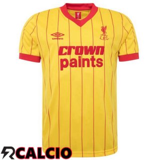 Seconda Maglia FC Liverpool Retro Giallo 1984