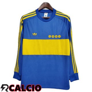 Prima Maglia Boca Juniors Retro Manica Lunga Blu 1981