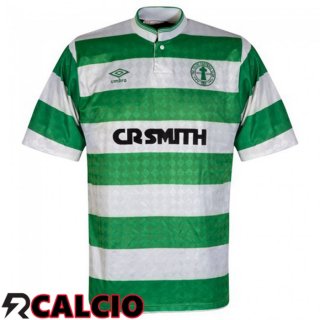Prima Maglia Celtic FC Retro Verde Bianco 1987-1989