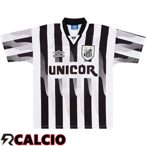 Seconda Maglia Santos FC Retro Nero Bianco 1998