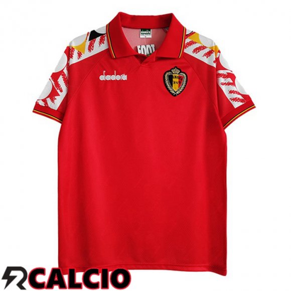 Prima Maglia Belgio Retro Retro Rosso 1995