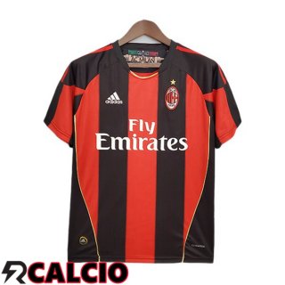 Prima Maglia AC Milan Retro Rosso Nero 2010-2011