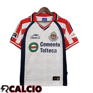 Seconda Maglia CD Guadalajara Retro Rosso Bianco 1999-2000