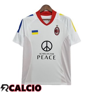Seconda Maglia AC Milan Retro Champions League Bianco 2002-2003