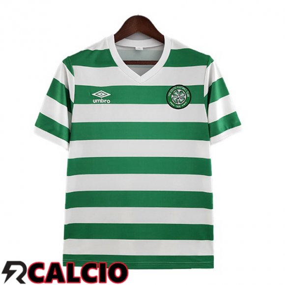 Prima Maglia Celtic FC Retro Verde Bianco 1980-1981