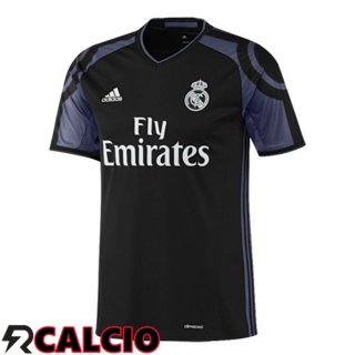 Terza Maglia Real Madrid Terza Retro Nero Viola 2016-2017