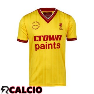 Seconda Maglia FC Liverpool Retro Giallo 1985-1986