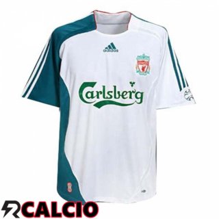 Terza Maglia FC Liverpool Terza Retro Bianco 2006-2007