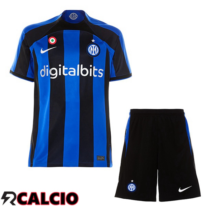 Dove Comprare Prima Maglia Inter Milan Bambino Nero Blu 2022/2023 A Poco  Prezzo